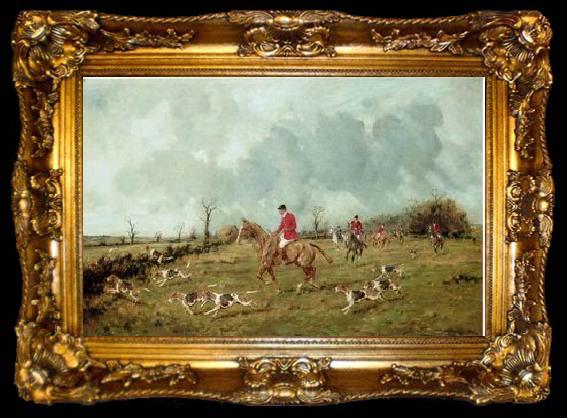framed  unknow artist Classical hunting fox, Equestrian and Beautiful Horses, 244., ta009-2